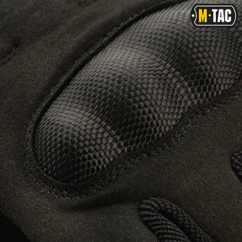 Тактичні рукавички із вбудованим захистом M-Tac Assault Tactical Mk.6 Black (Чорні) Розмір M