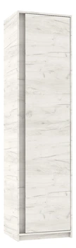 Шкаф пенал для одежды Брайт 520х376х2000 мм Мастер Форм Дуб крафт белый 20546