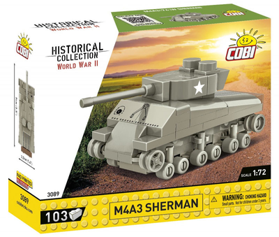 Klocki Cobi Historical Collection World War 2 M4 A3 Sherman 103 części (5902251030896)
