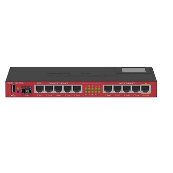 Маршрутизатор Mikrotik RB2011UiAS-IN 5xEth 5xGb USB LCD PoE 600MHz CPU 128MB RAM metal case