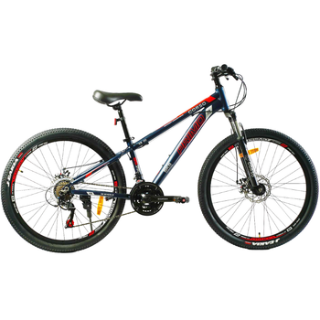 Велосипед спортивный Corso Primo 26" алюминиевая рама 13" темно-синий RM-26519