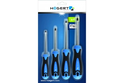 Набор отверток HOEGERT сталь S2 4 шт. (HT1S094)