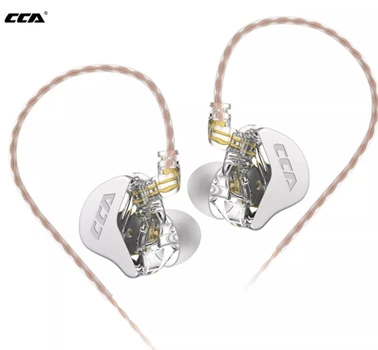 Наушники проводные CCА CRA без микрофона динамические Hi-Fi Белый (0133)
