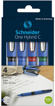 Zestaw długopisów Schneider One Hybrid C 0.3 mm 4 szt (4004675099372)