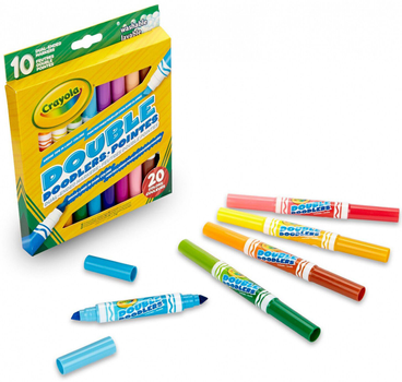 Набір двосторонніх маркерів Crayola Washable Doodlers 10 шт (71662083113)