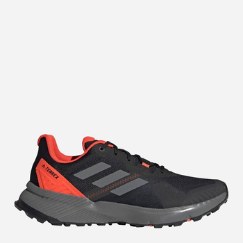 Чоловічі кросівки для бігу Adidas Terrex Soulstride FY9214 38.5 Чорний/Помаранчевий (4064043095382)