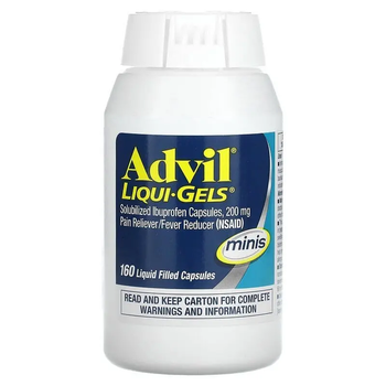 Advil liquid gel minis, знеболювальне, 200 мг 160 капсул