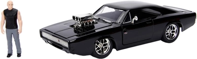 Metalowy samochód Jada Fast and Furious Dodge Charger Street + figurka Dominic Toretto 1:24 (4006333064203)