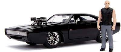 Metalowy samochód Jada Fast and Furious Dodge Charger Street + figurka Dominic Toretto 1:24 (4006333064203)