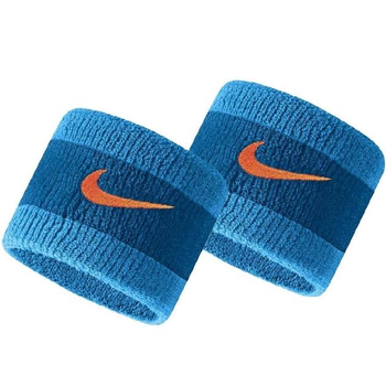 Напульсники Nike Swosh Wristbands 2 шт. (1 пара) на руку для спорта, игр, тренировок (N.000.1565.446.OS)