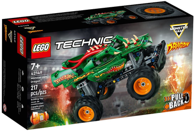 Zestaw klocków LEGO Technic Monster Jam Dragon 217 elementów (42149) (955555904008727) - Outlet