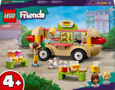 Zestaw klocków Lego Friends Ciężarówka z hot dogami 100 elementów (42633) (955555903952701) - Outlet