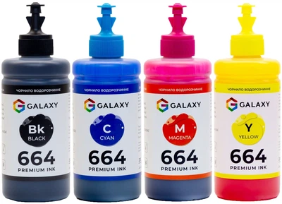 Комплект чернил Galaxy 664 для Epson (B/C/M/Y) 4x200ml (GAL-E664-4x200)