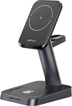 Bezprzewodowa stacja ładowania Acefast Wireless Charger 15W do iPhone, Apple Watch and Apple AirPods Black (6974316280903)