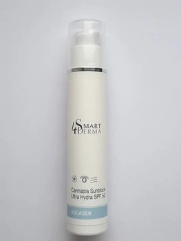 Smart4Derma Aquagen Cannabia Sunblock Ultra Hydra SPF 50 Ультра увлажняющий защитный крем SPF 50, 50 мл