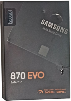 Samsung 870 EVO 250GB 2.5" SATAIII 3D V-NAND (MZ-77E250B/EU) (955555903795647) - Уцінка