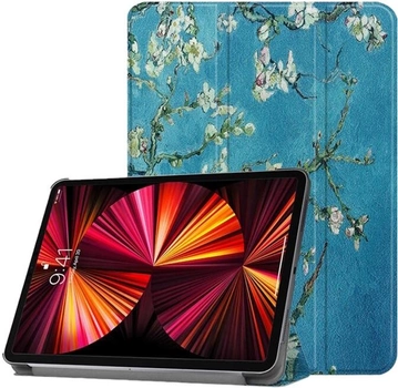 Etui z klapką iLike Tri-Fold Eco-Leather Stand Case do Samsung Galaxy Tab A8 8.4'' Sakura (ILK-TRC-S1-SA)