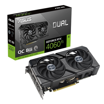 Видеокарта GF RTX 4060 Ti 8GB GDDR6 Dual Evo OC Asus (DUAL-RTX4060TI-O8G-EVO)