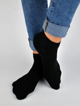 Шкарпетки жіночі короткі Noviti ST001-U-02 39-42 Чорні (5905204304358)