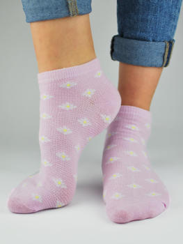 Шкарпетки жіночі короткі бавовняні Noviti ST020-W-04 39-42 Фіолетові (5905204312032)