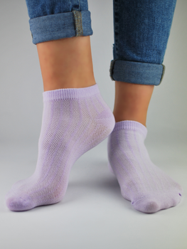 Шкарпетки жіночі короткі бавовняні Noviti ST021-W-03 39-42 Фіолетові (5905204312094)