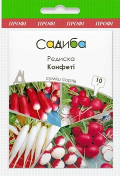 Насіння редису суміш Садиба Конфеті 10 г