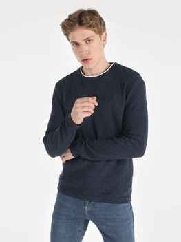 Джемпер чоловічий Colin's CL1065743-INV 2XL Синій (8683197894793)