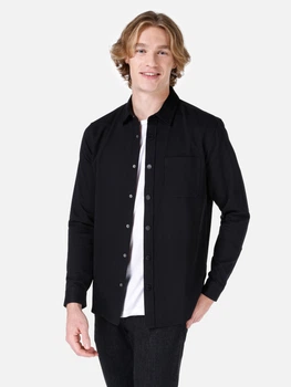Сорочка бавовняна чоловіча Colin's CL1067420-BLK S Чорна (8684112020877)