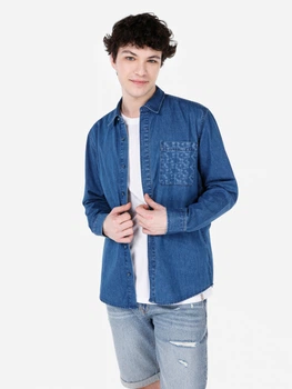 Сорочка джинсова літня чоловіча Colin's 021 Joel CL1068558-DN02534 L Синя (8684112142371)