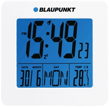 Годинник Blaupunkt з будильником і температурою білий (BLAUPUNKT CL02WH)