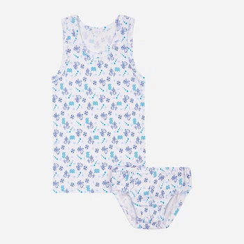 Дитячий комплект білизни (майка + труси) для хлопчика Flamingo 229-1009 98 см Білий/Cat (4829960204930)