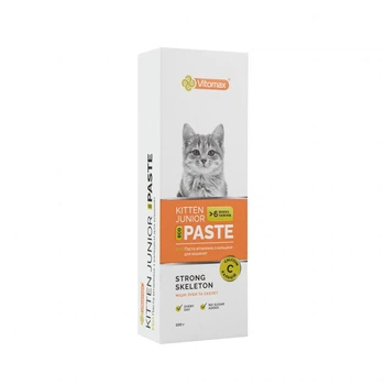 Эко паста VITOMAX KITTEN JUNIOR STRONG SKELETON Витаминная с кальцием для котят Витомакс 100 г