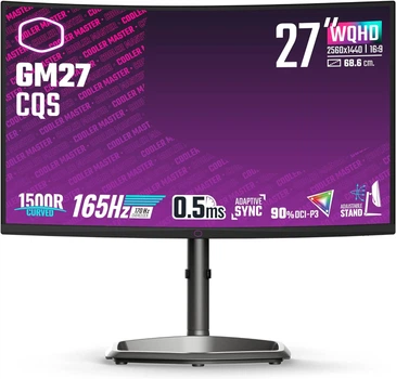 Монитор 27" Cooler Master GM27-CQS QHD VA 165 Гц