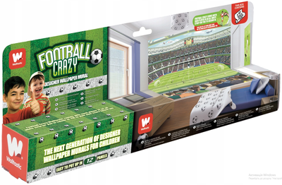 12-панельні фотошпалери Walltastic Football Crazy (5060107041769)
