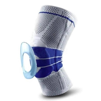 Динамический бандаж на колено, 3D фиксатор коленного сустава, наколенник с силиконовой пружинной вставкой для колена, Наколенник Спортивный KS-003