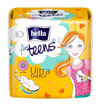 Прокладки гігієнічні "Bella for Teens" Ultra Energy 4 каплі 10 шт.