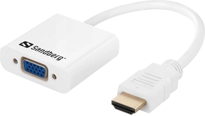 Адаптер Sandberg HDMI - VGA + audio converter White (5705730508776)