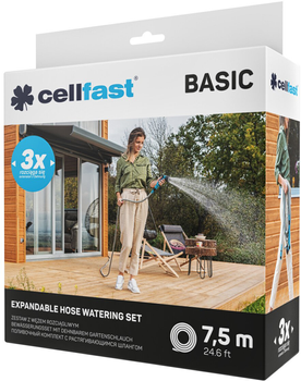 Набір поливальний Cellfast Basic розтяжний 2.5 - 7.5 м (19-045)