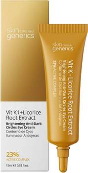 Krem do skóry wokół oczu Skin Generics Vit K1 Licorice Root Extract 15 ml (8436559351393)