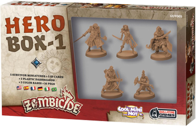 Zestawy do gry Cool Mini Or Not Zombicide Black Plague Hero Box 1(0889696001849)