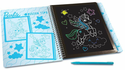 Скетчбук для малювання Lisciani Barbie Sketch Book Mer-Mazing Scratch Reveal (9788833512327)