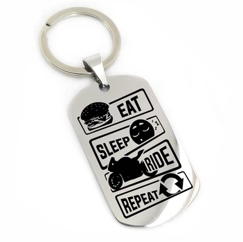 Брелок для мотоцикла "EAT SLEEP RIDE" (макет 1596)