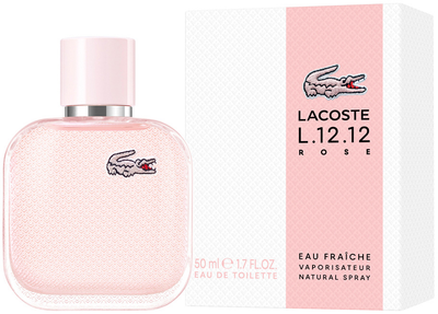 Туалетна вода для жінок Lacoste L.12.12 Rose Eau Fraiche 50 мл (3386460149259)