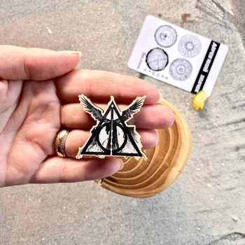 Значок из дерева Craft Pins Дары-Смерти Гарри Поттер (CU-01247)