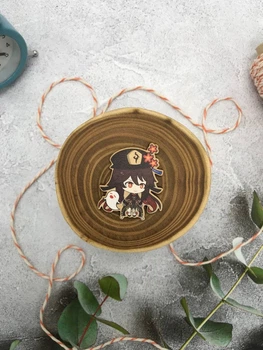 Дерев'яний значок Craft Pins Геншин Імпакт - Ху Тао (CU-01378)