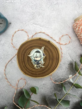 Дерев'яний значок Craft Pins Геншин Імпакт - Еола (CU-01383)