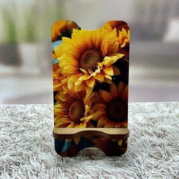 Деревянная подставка для телефона Craft Pins Подсолнух (CU-01684)