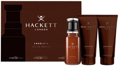 Zestaw męski Hackett London Absolute Woda perfumowana 100 ml + Żel pod prysznic 100 ml + Żel po goleniu 100 ml (8436581948974)