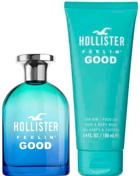 Zestaw męski Hollister Feelin' Good Woda perfumowana 50 ml + Żel pod prysznic 100 ml (85715261861)
