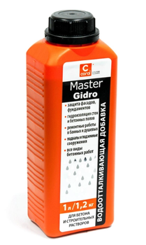 Водоотталкивающая добавка Coral MasterGidro 1л